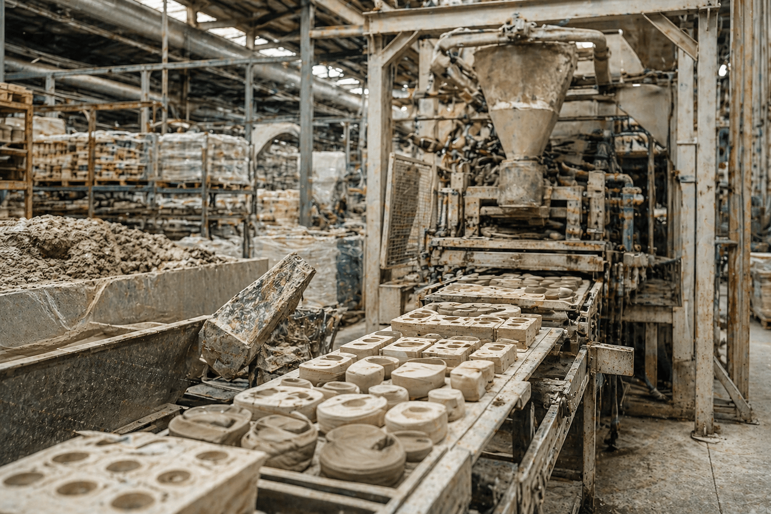 Industrial ceramic production line